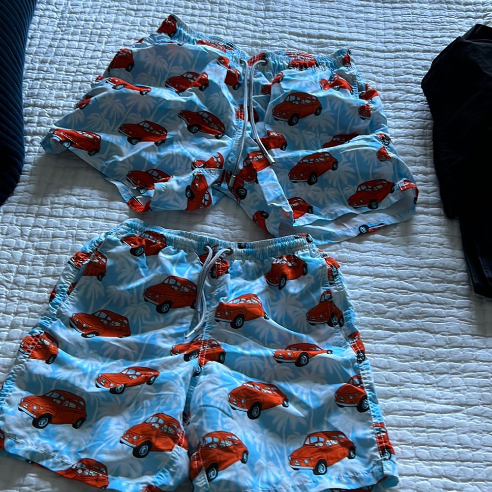 MC2 Saint Barth father & son red car© SWIM TRUNKS large men and 14 youth